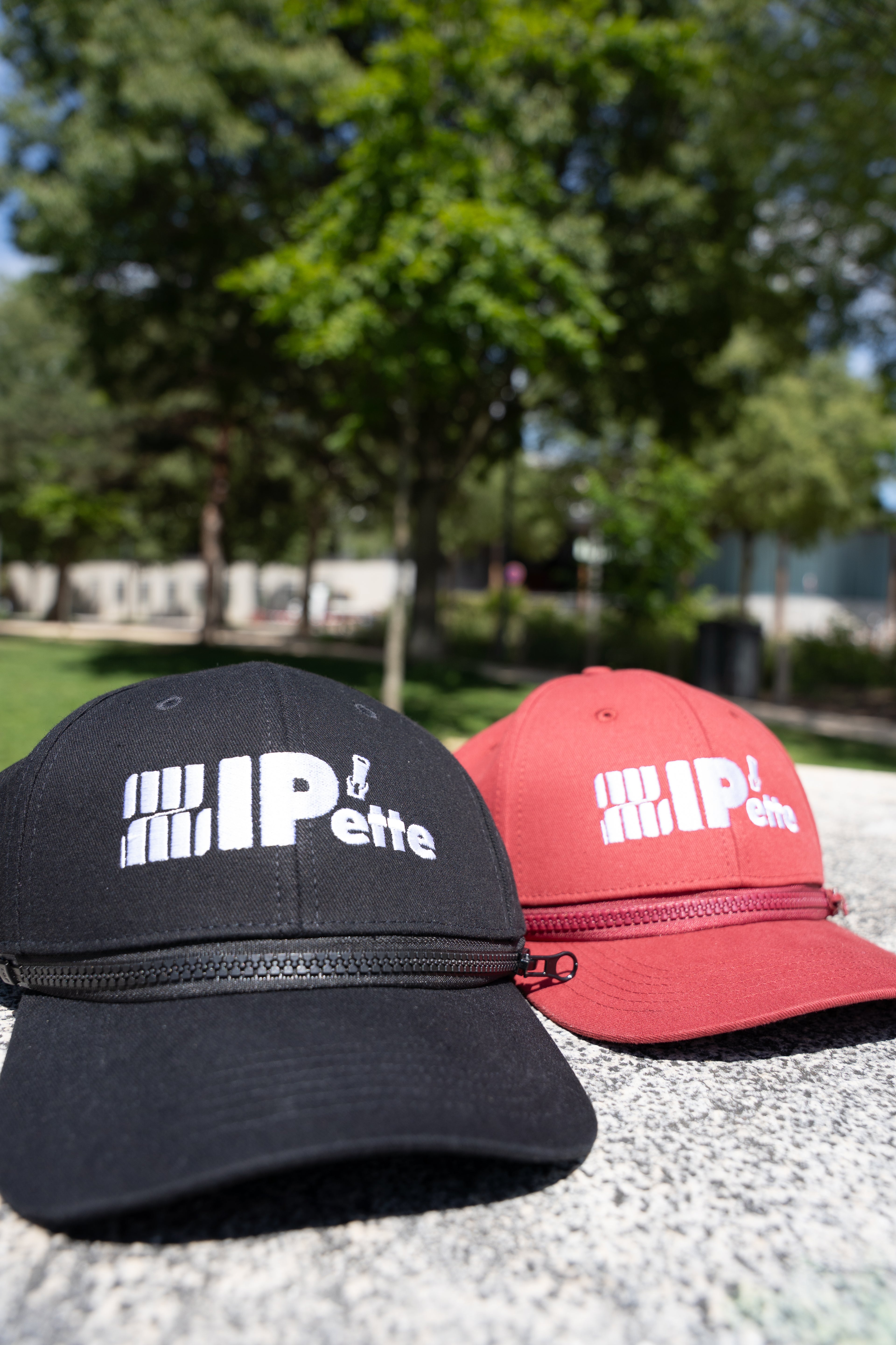 Two-pack of ZIP'ette caps